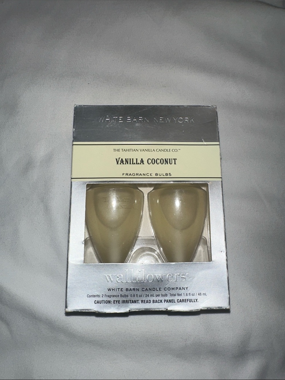 White Barn Vanilla Coconut Wallflowers Replacement Bulbs - Cream
